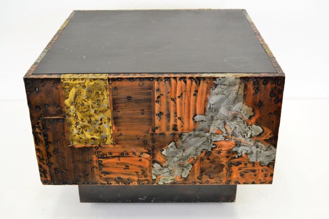Paul Evans Copper/Bronze/Pewter Slate Top Table (1 of 5)