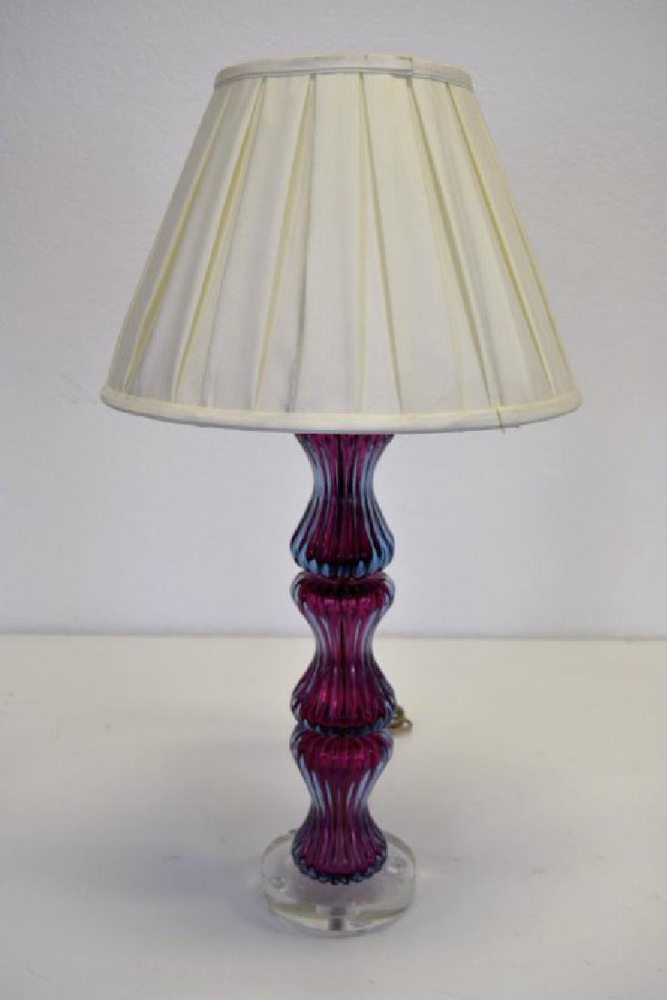 Seguso Purple Table Lamp (1 of 3)