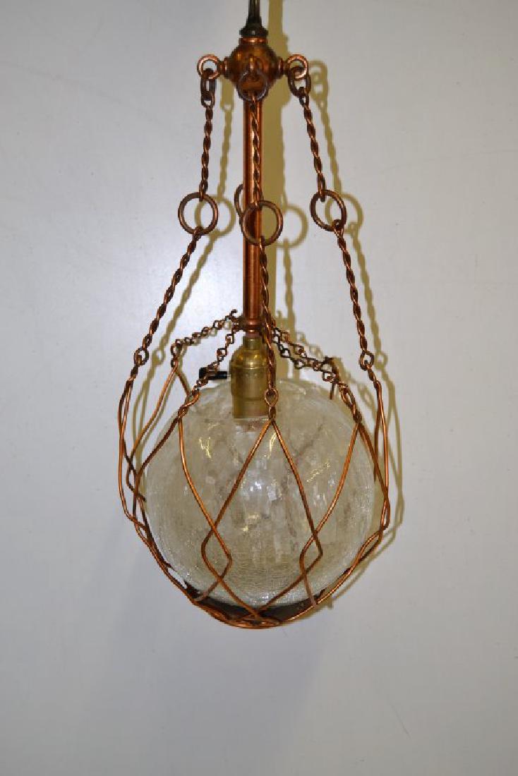 Copper Arts and Crafts Chandelier (1 of 4)