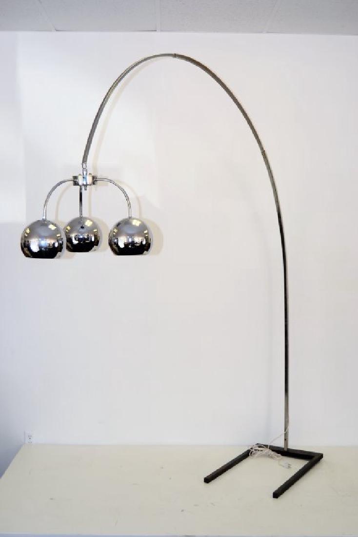 Three Light Chrome Arc Lamp (1 of 4)
