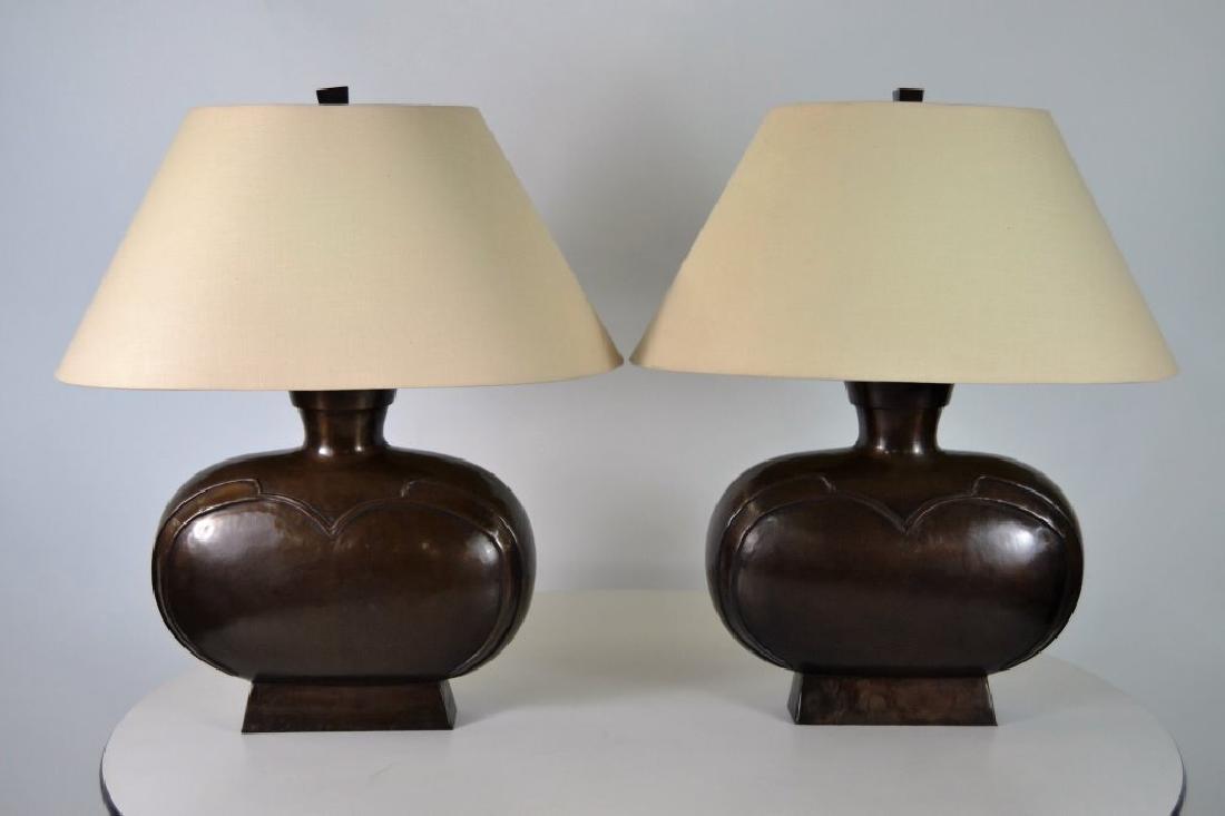 Bronze Modernist Table Lamps (1 of 4)