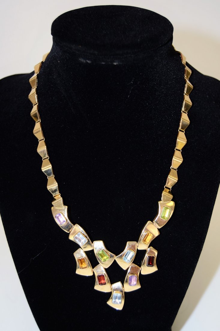 14k Necklace with Gemstones (1 of 5)