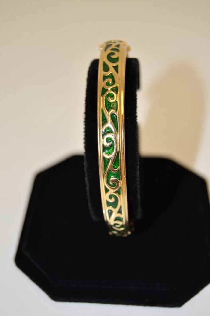 14k Enamel Bangle Bracelet (1 of 5)