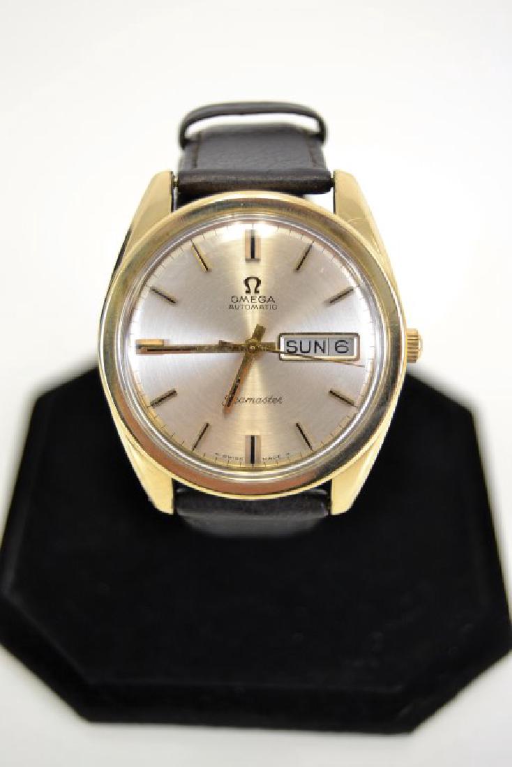 Omega 14k and Stainless Mens Watch: 9 in L Overall