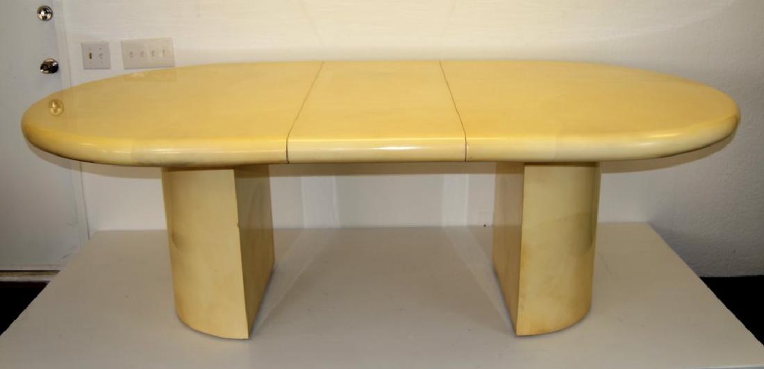 Karl Springer Goat Skin Table with One Leaf (1 of 6)