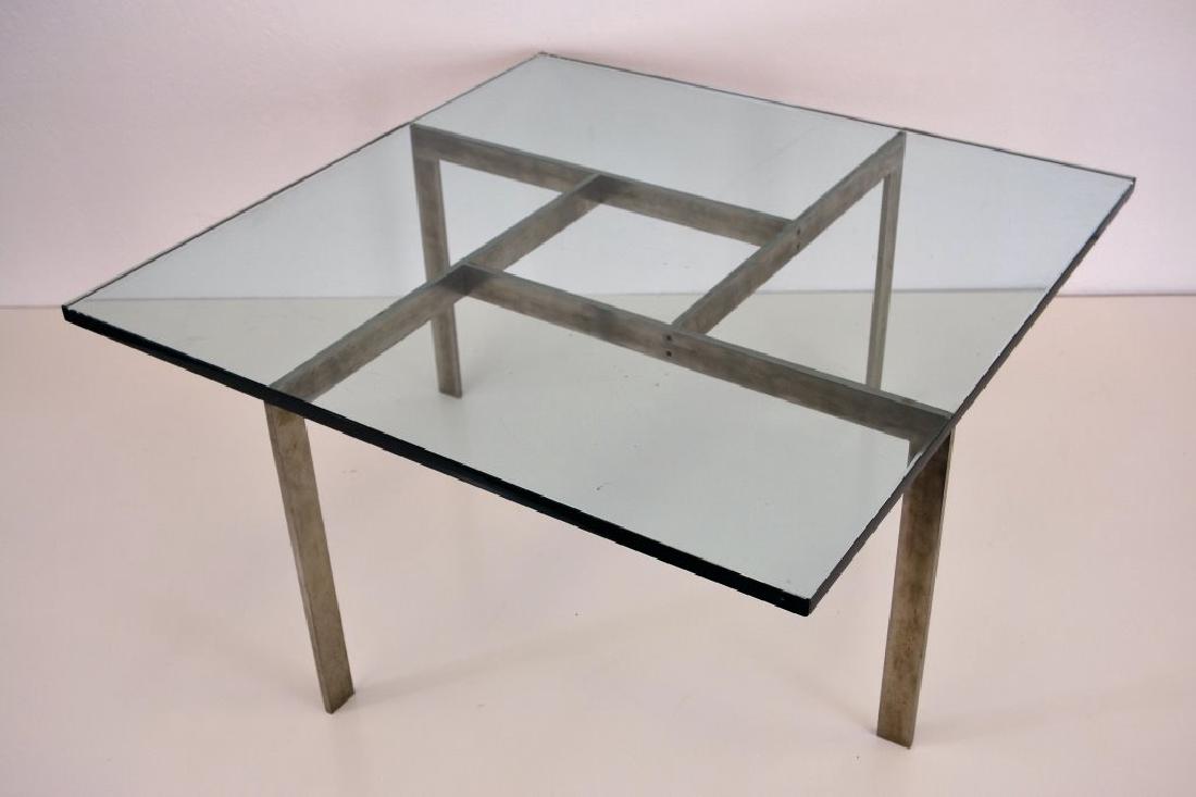 Paul Tuttle Brushed Chrome Cocktail Table (1 of 4)