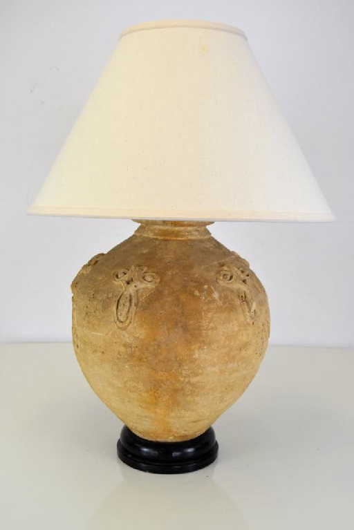 Terracotta Table Lamp From James Galanos Estate