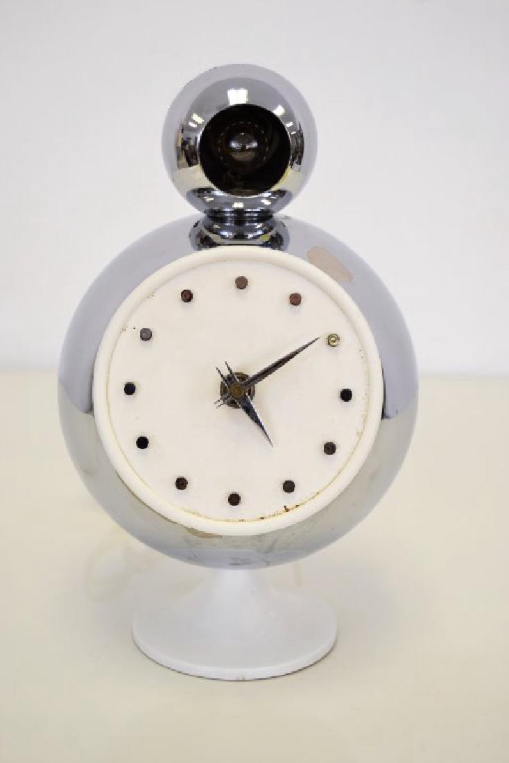 Angelo Lelli for Arredoluce Monza Chrome Clock (1 of 6)