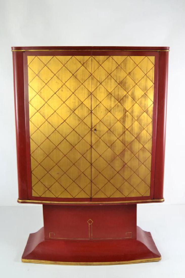 French Art Deco Gilded Bar with Key (1 of 10)