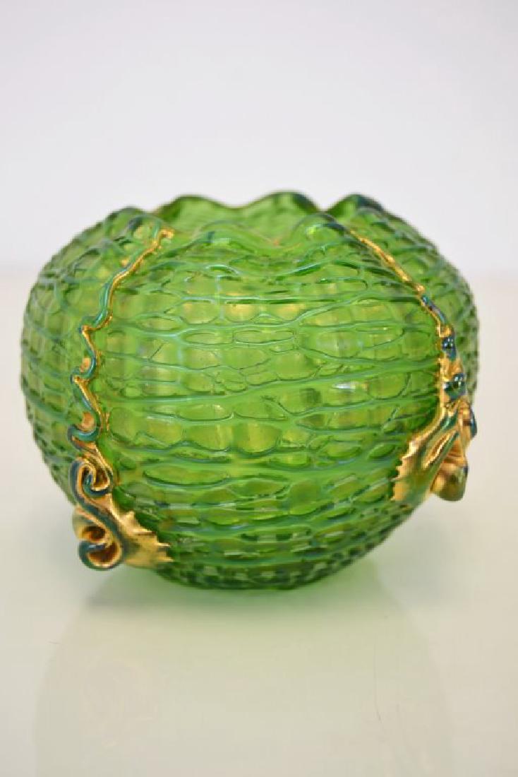 Loetz Vase: 3.25 in H -5 in X 4.5 in