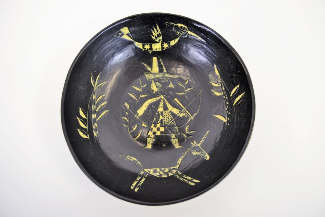 Franz Bergman "The Forest" Large Bowl (1 of 5)