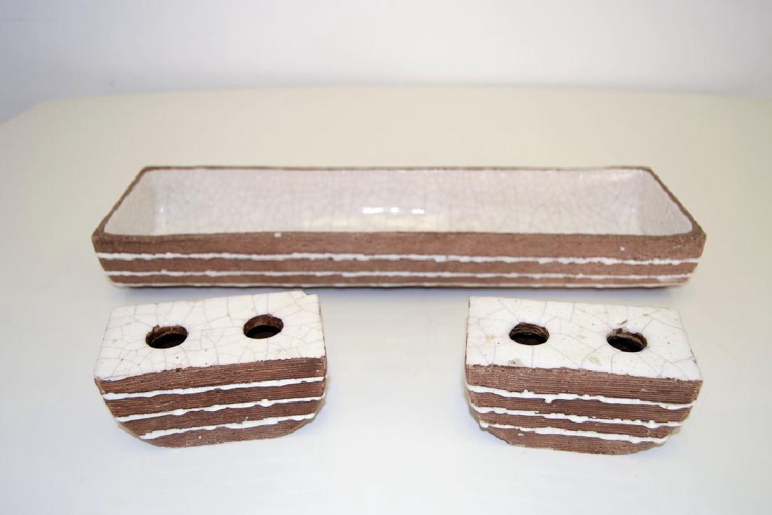 Barbara Willis Ceramic Candle Holders/Ceramic Bowl (1 of 9)