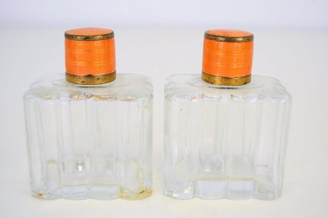 French Enamel Top Perfume Bottles (1 of 5)