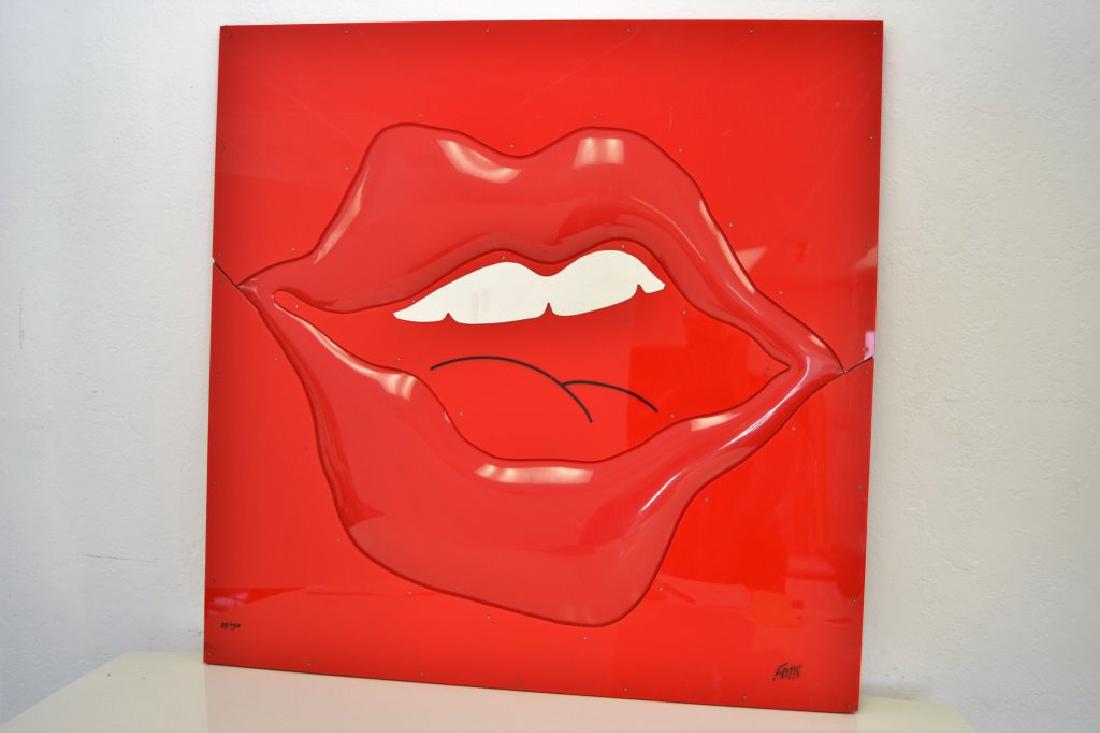 Ron Fritts Rolling Stone's Lips #25/150: 30 in Square