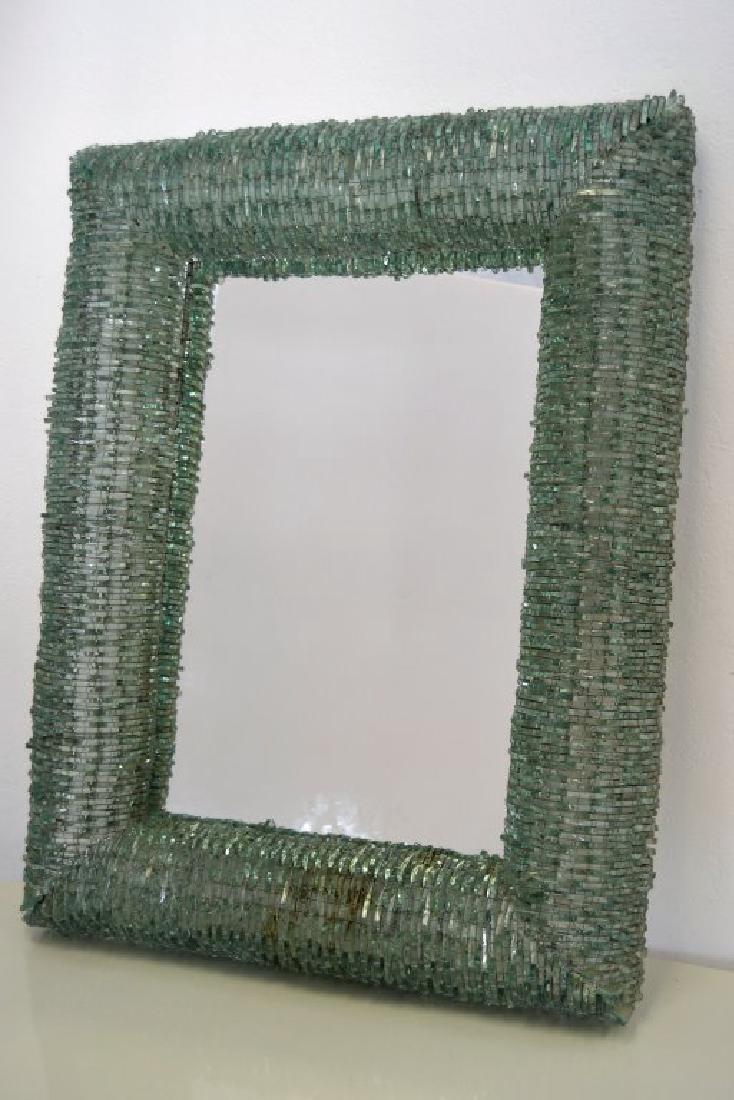 Danny Lane Style Chipped Glass Wall Mirror (1 of 3)