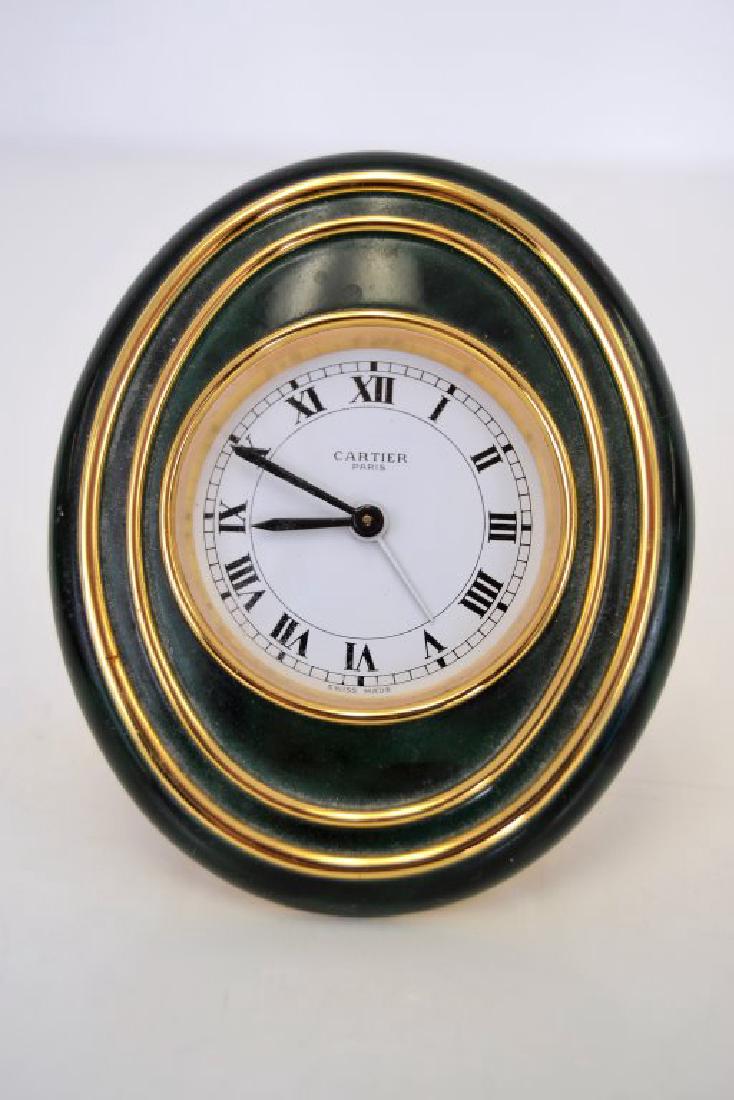Cartier Faux Malachite Clock (1 of 5)