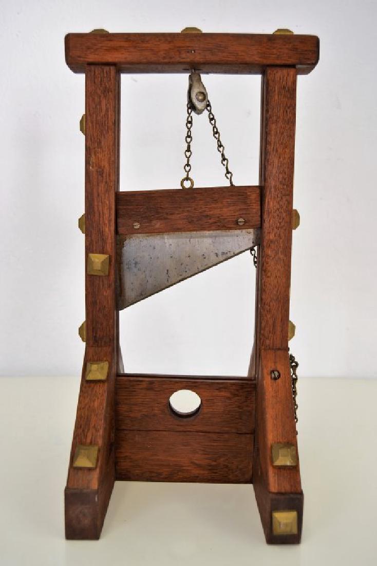Great Folk Art Cigar Guillotine: 16.75 in H - 7.5 in W - 10 in D