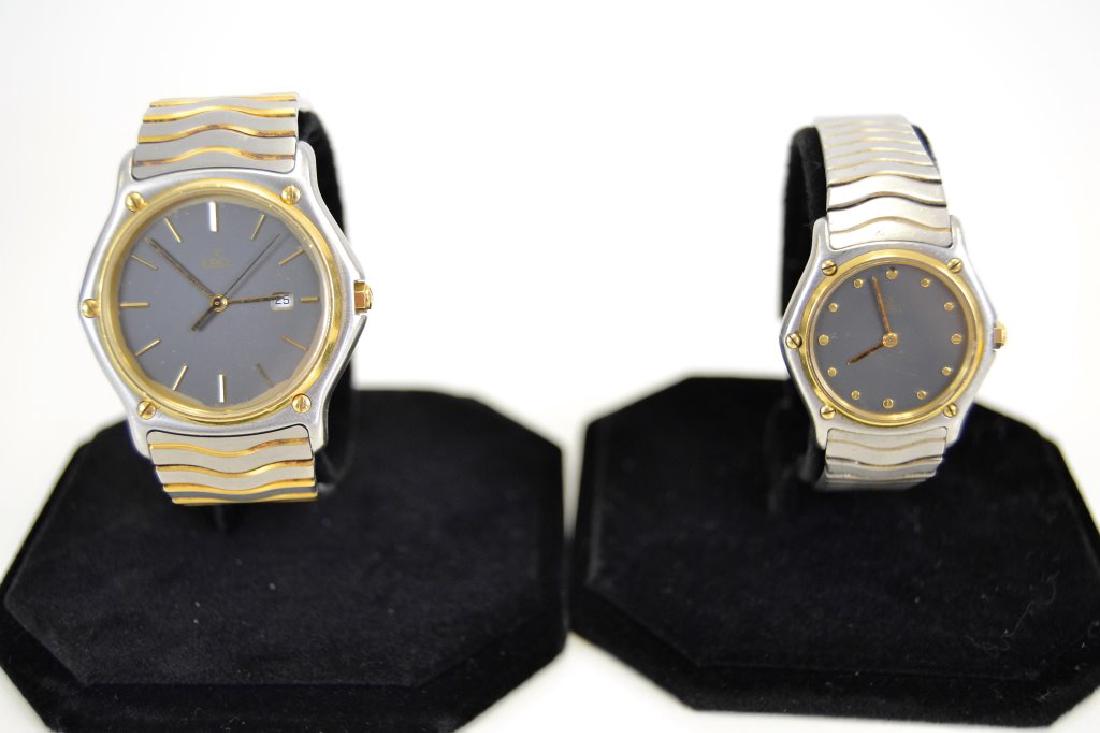 Ebel 18k/SS Mens and Ladies "Wave" Watches (1 of 12)