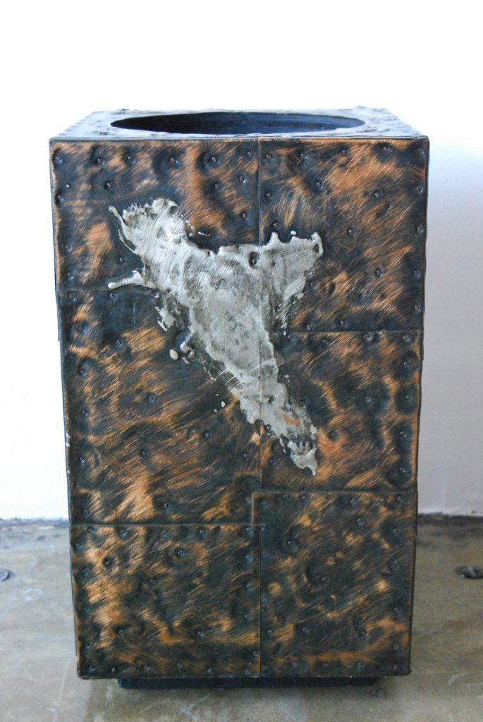 Paul Evans "Up" Light: Copper, bronze and pewter series