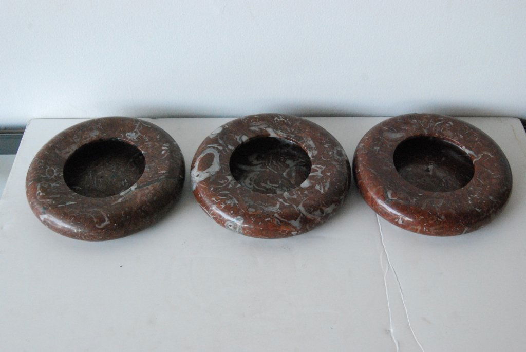 Sergio Asti Marble Bowls: Signed