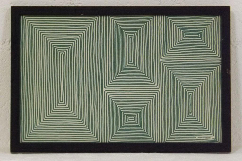Angelo Testa "Green Line": Signed in print.