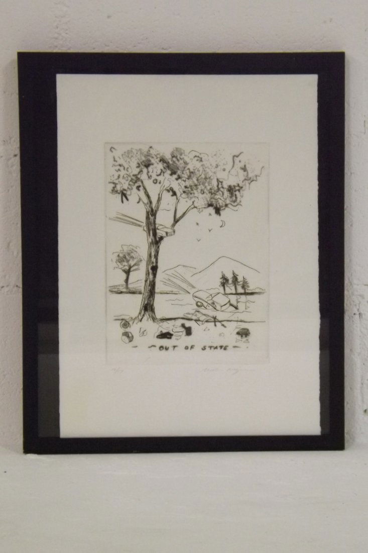 William Wegman "Out of State" 12/17: Signed and numbered.