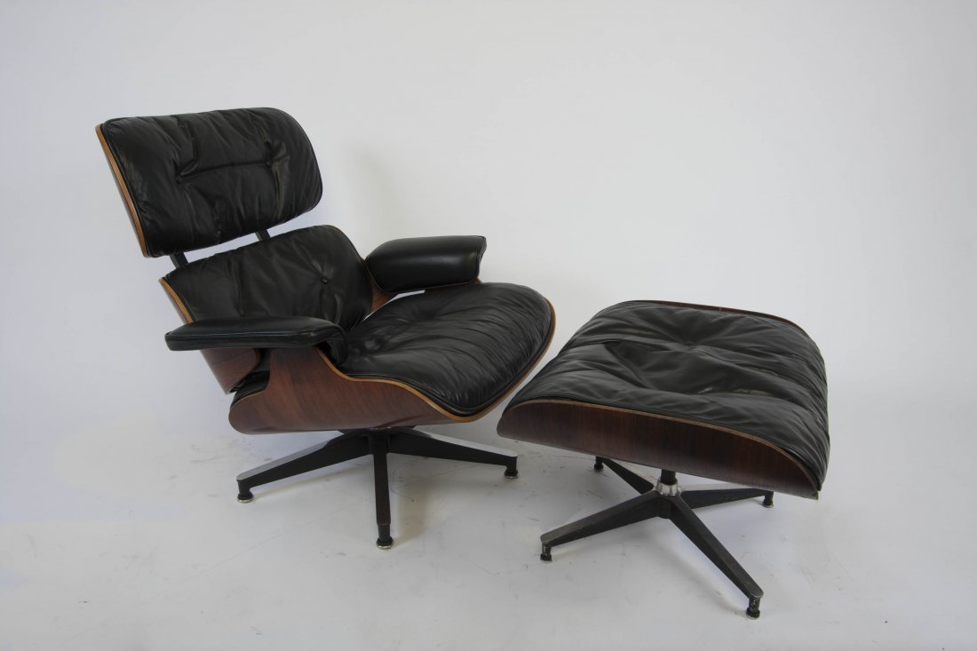 Charles Eames Rosewood 670/671 Lounge Chair and Ottoman: A nice rosewood example.