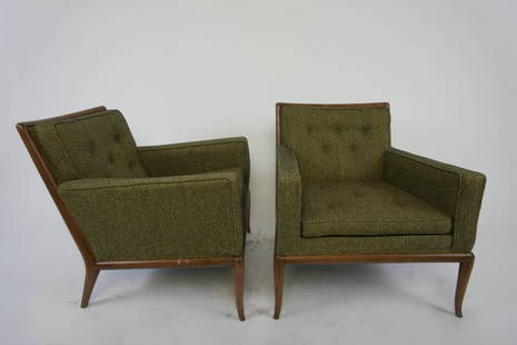 Robsjohn Gibbings Flared Leg Lounge Chairs: GREAT!