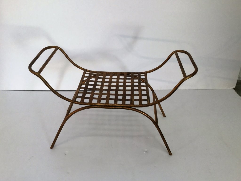 Italian Gilded Curule Bench (1 of 2)