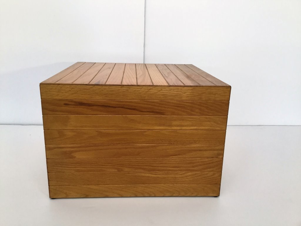 Custom Forms and Services Oak Cube Table (1 of 3)