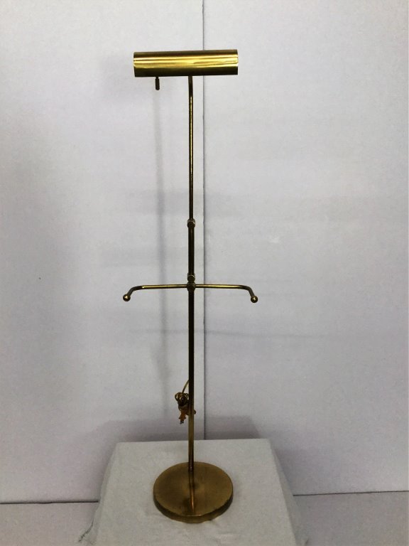 Frederick Cooper Adjustable Brass Easel Lamp: (Keywords Search): Eames, Noguchi, Nakashima, Crespi, Maison Jansen, Karl Springer, Tommi Parzinger, Billy Haines, Dorothy Draper, Charles Hollis Jones, Hollywood Regency, Mid Century Modern, Art Deco