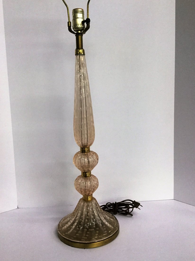 Barovier & Toso Pink Table Lamp (1 of 3)