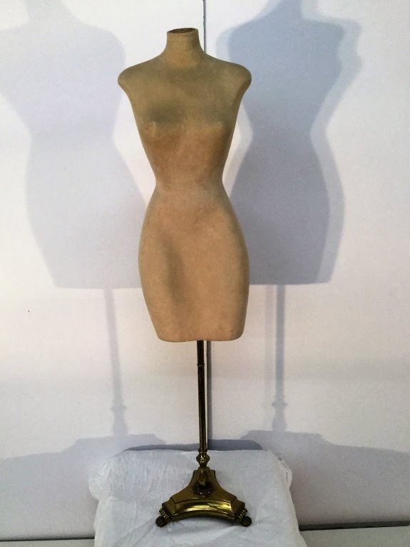 Helena Rubinstein Dress Form On Fanciful Brass Base: On Fanciful Brass Base 59H (Keywords Search): Eames, Noguchi, Nakashima, Crespi, Maison Jansen, Karl Springer, Tommi Parzinger, Billy Haines, Dorothy Draper, Charles Hollis Jones, Hollywood Regency, M