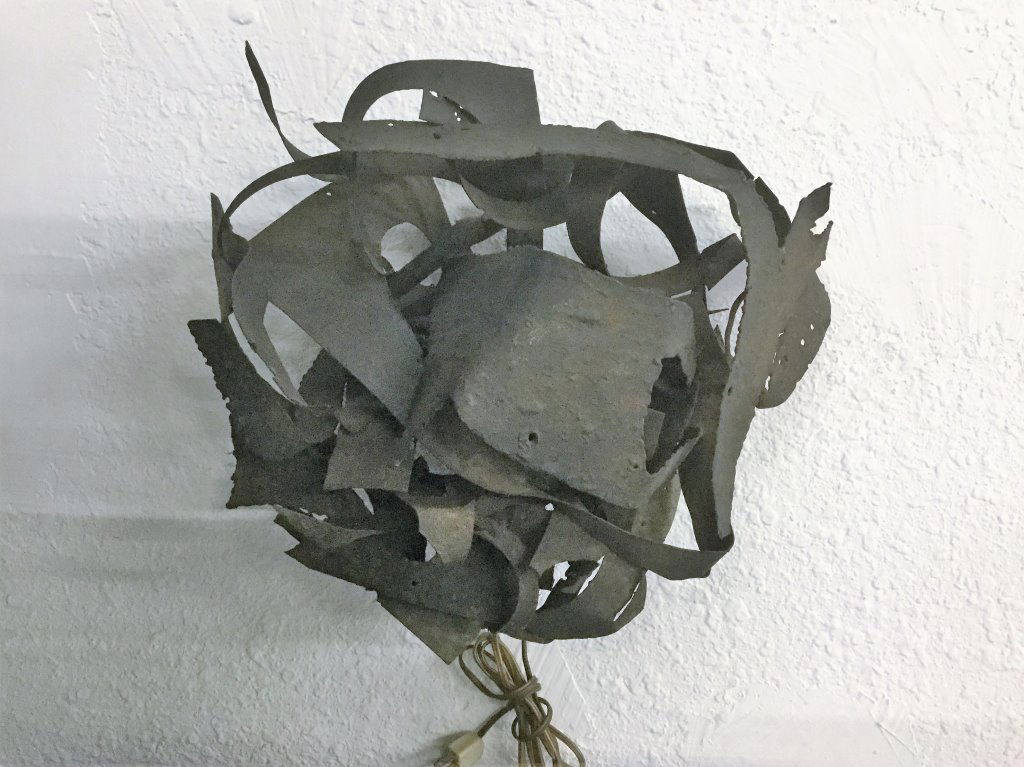 Brutalist Steel Lamp (1 of 2)