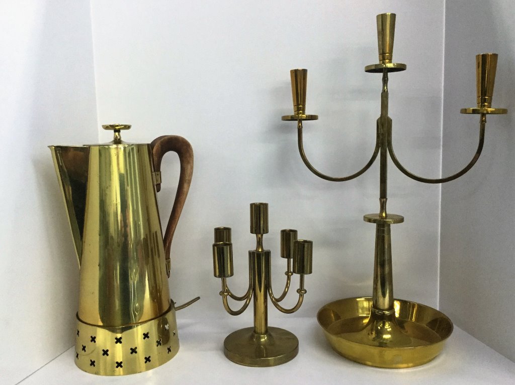 Tommi Parzinger 3 Piece Brass Tableware (1 of 10)