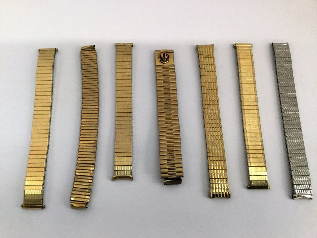 Lot of Gold Filled/Stainless Watch Bands: (Keywords Search): Hermes, Gucci, Vuitton, Goyard