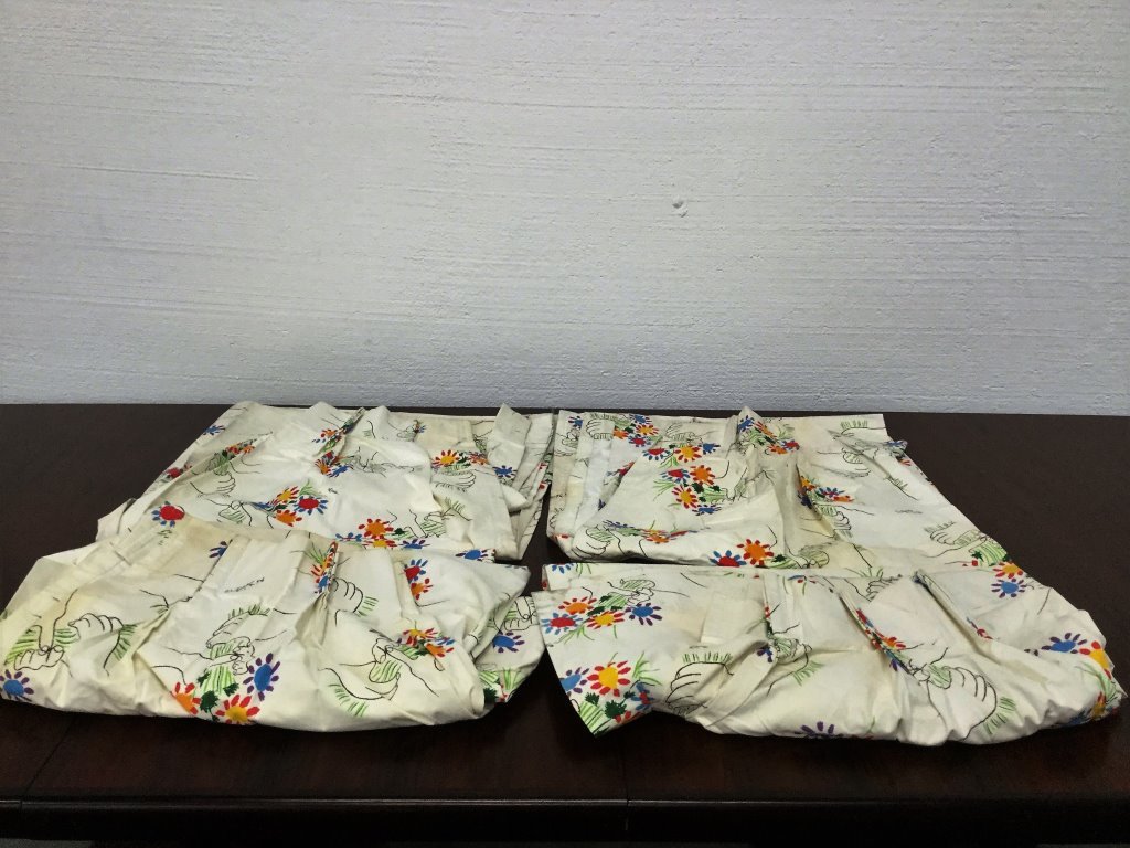 Picasso Four Panel Drapes: (Keywords Search): Hermes, Gucci, Vuitton, Goyard