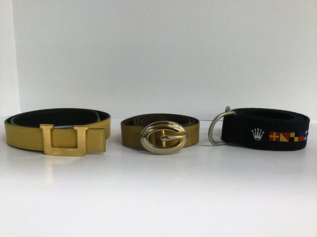 Three Belts Gucci, Rolex, Etc. (1 of 9)