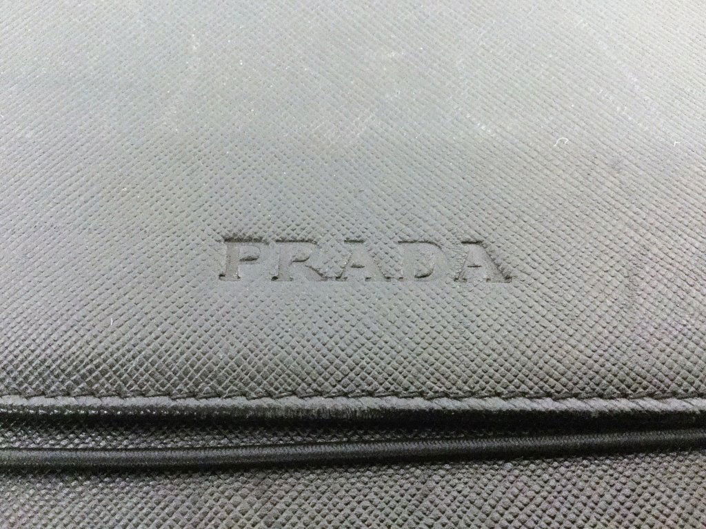 Prada Black Leather Portfolio (1 of 4)