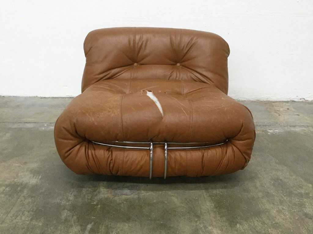 Tobia Scarpa "Soriana" Lounge Chair: As Is (Keywords Search): Eames, Noguchi, Nakashima, Crespi, Maison Jansen, Karl Springer, Tommi Parzinger, Billy Haines, Dorothy Draper, Charles Hollis Jones, Hollywood Regency, Mid Century