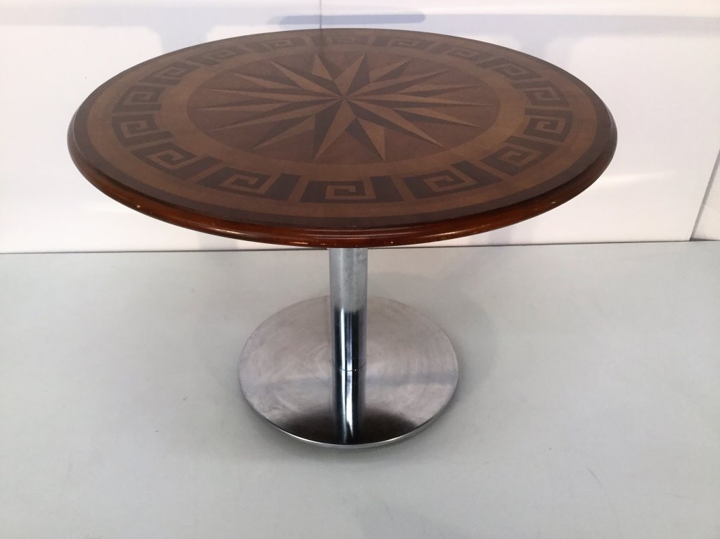Inlaid Wood Top Center Table (1 of 4)