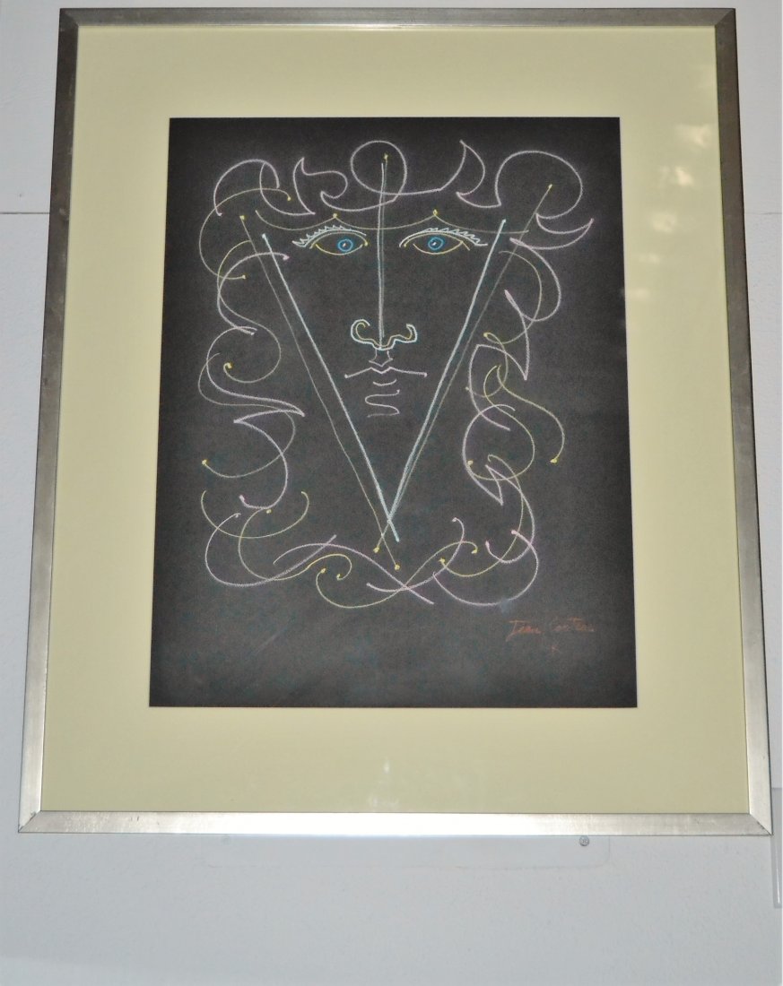 Jean Cocteau Pastel - Signed (1 of 3)