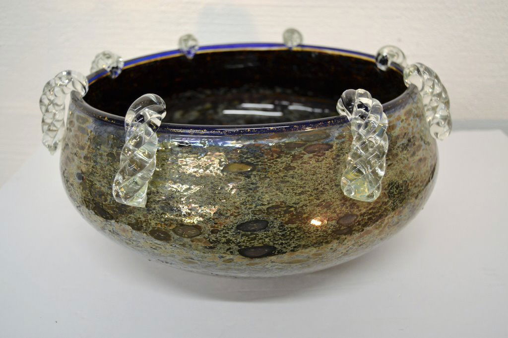 Tony JoJola Studio Glass: (Keywords: Nakashima, Saarinen, Knoll, Eames, Art Deco, Frankl, Bertoia, Paul McCobb, Parzinger, Paul Evans, Hans Wegner, Charles Hollis Jones)