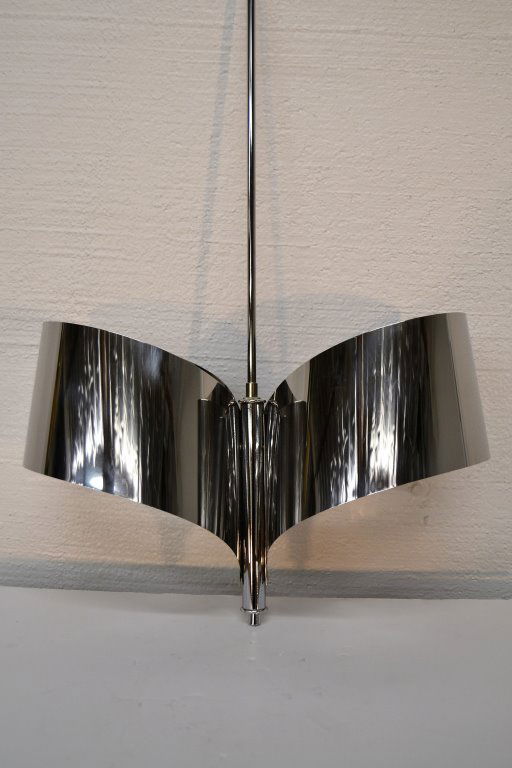 French Steel Chandelier (1 of 3)