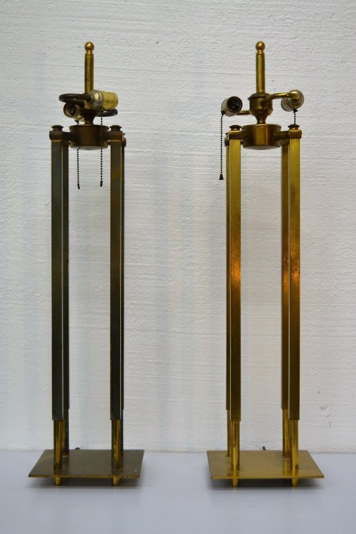 Pair Stiffel Brass Lamps (1 of 2)