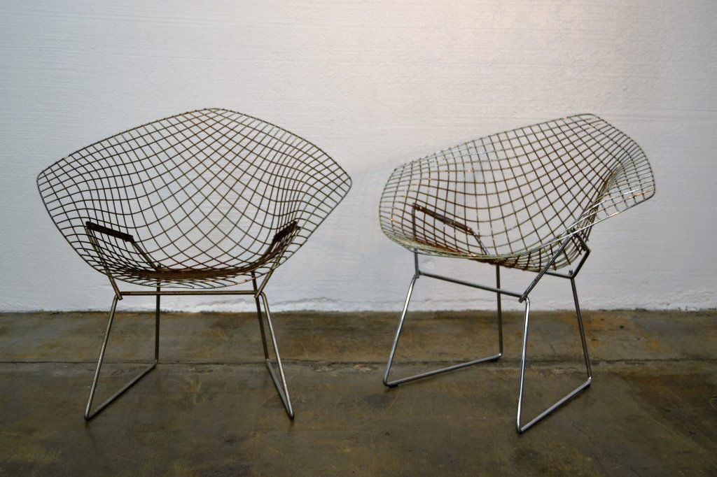 Harry Bertoia Pair of Diamond Chairs (1 of 3)