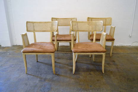 Edward Wormley for Dunbar Chairs: Set of Four 25.5" Width 19" Depth 33" Height