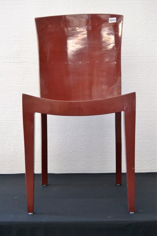 Karl Springer Chair in Coral Lacquer (1 of 2)
