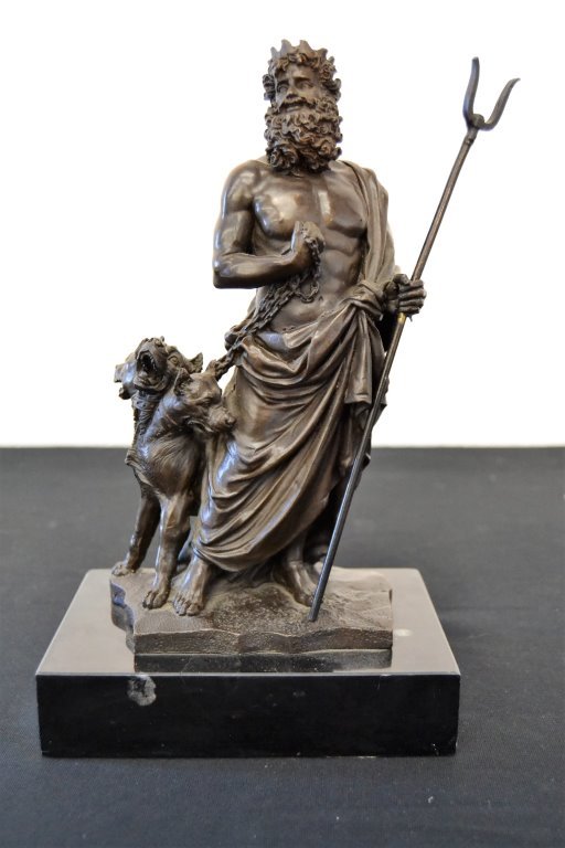 Bronze Figurine of Poseidon- Signed Chiparus (1 of 2)