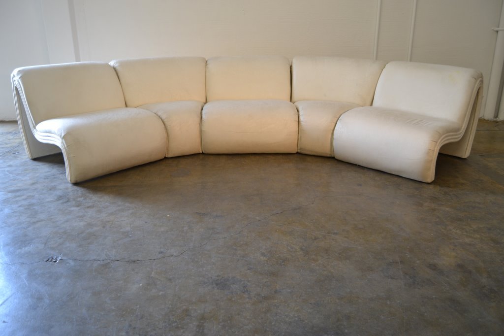 Vladimir Kagan Style 5 Piece Modular Sofa (1 of 5)
